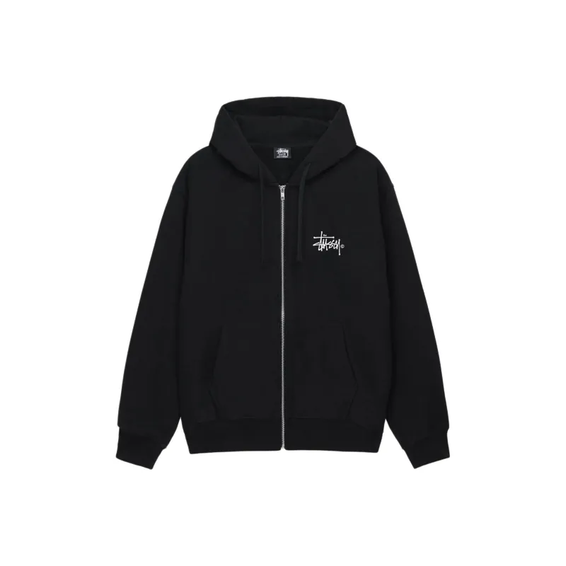 Stussy Basic Logo Zip Hoodie-0