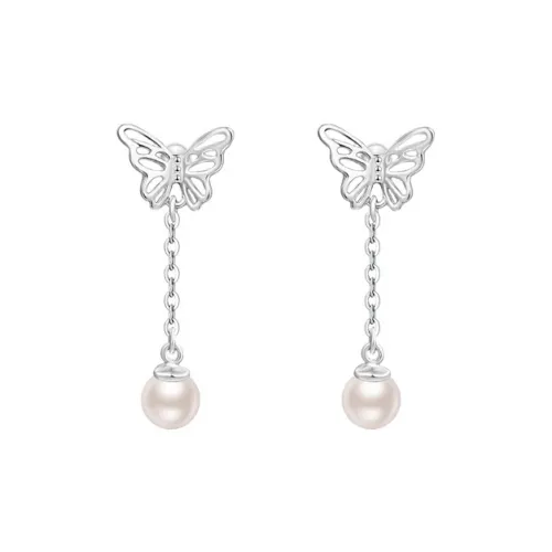 NVBBK S 999 Fine Silver Earrings Women's