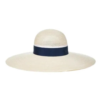 Maison Michel Logo Plaque Blanche Hat