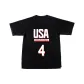 USA-Size 4 Short-Sleeved-Black