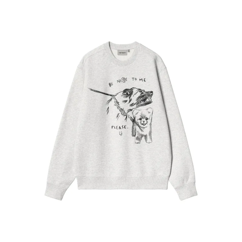 Carhartt WIP Pepe Be Nice Sweat Sweatshirt Unisex Gray-0