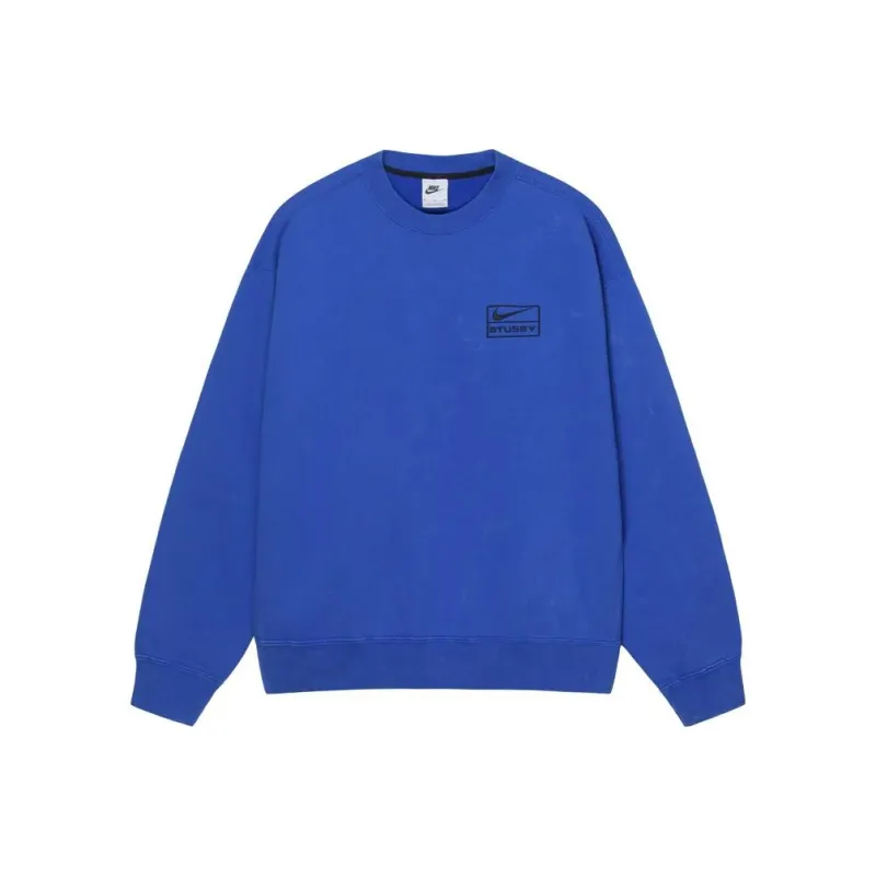Nike X Stussy Acid Wash Crew Fleece Asia Sizing-0