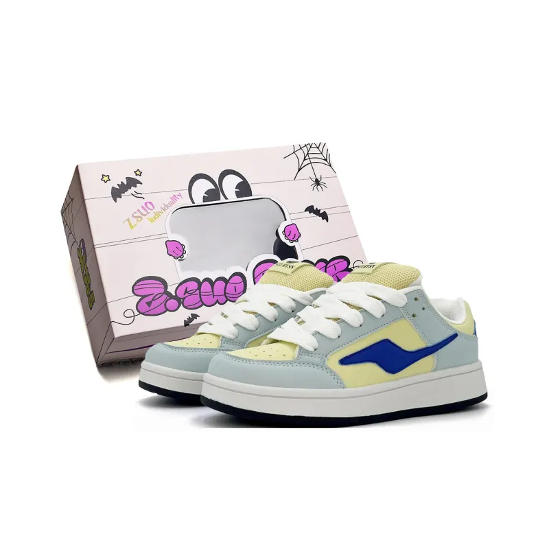 Z.SUO Cushioned Wear Resistant Lightweight Height Increasing Low Top Skateboard Shoes Men's-42