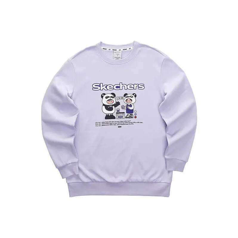 Skechers Colorful Sweatshirts Unisex Photinia Purple/00FW-0