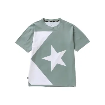 Converse Tee BIG CHEVRON LOGO T-Shirt Men's Green Gray