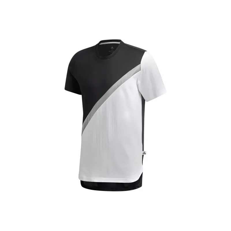 Adidas Block T-Shirt Men's White/Black-0