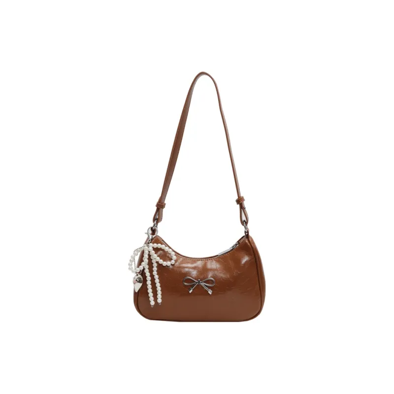 Yalu PU Shoulder Bag, Crossbody Bag Women's Ecru/Silver/Black/Red/Brown-27