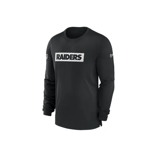 Nike Las Vegas Raiders Sideline Player Team Issue Men's Nike Dri FIT Long Sleeve Top