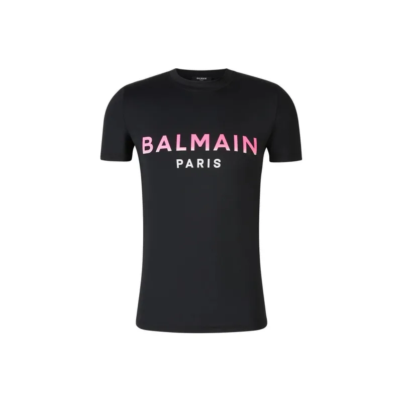 BALMAIN T-Shirts Men Black-0