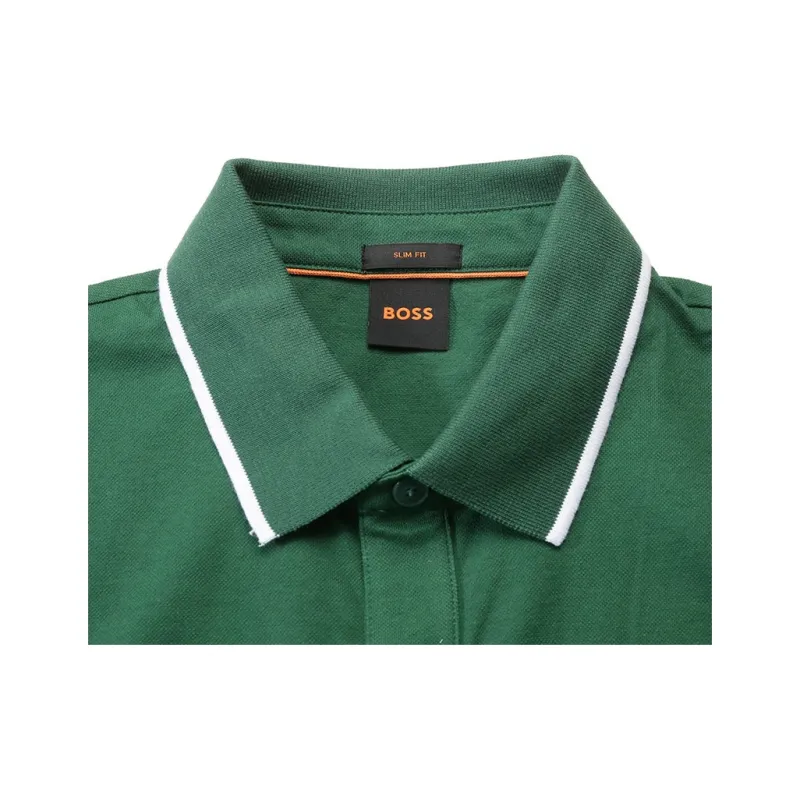 HUGO BOSS SS25 Polo Shirt Slim Version Men's Pea Green-7