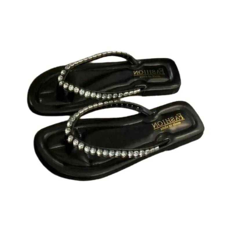 ALPLUME Slippers Ecru Silver Black-10