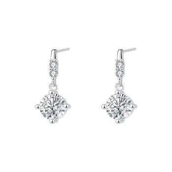 Good Quality S999 Fine Silver Earrings Unisex