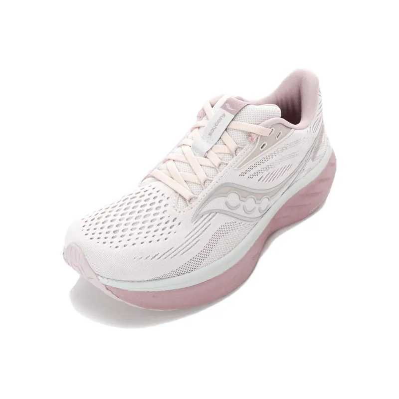 Saucony Anti Slip Wear Resistant Low Top Running Shoes Women's Pink-2