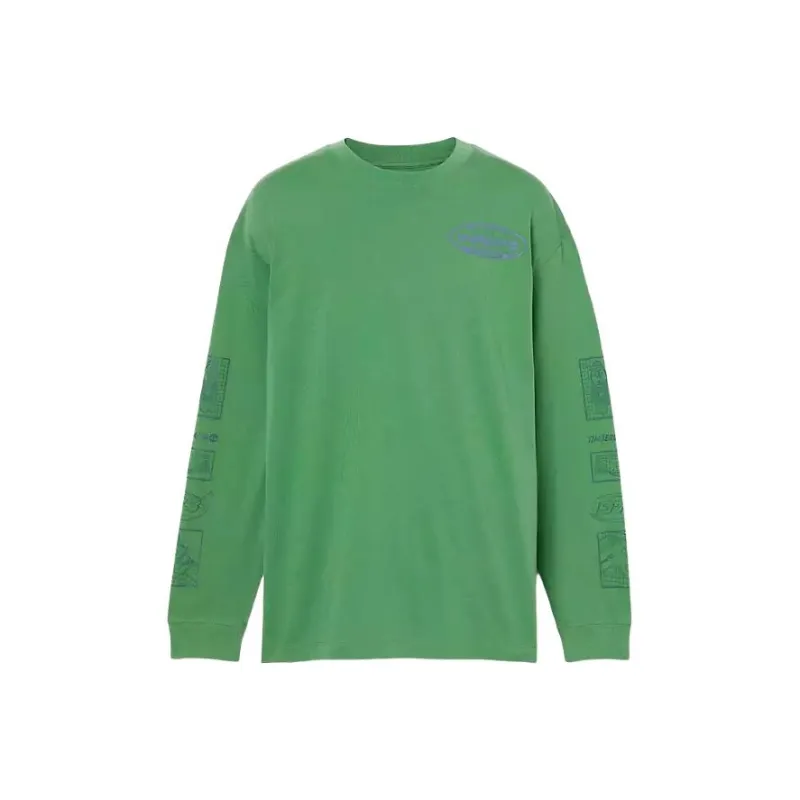 Timberland Mixed Logo Long Sleeve T-Shirt Sweatshirt Unisex Green-0