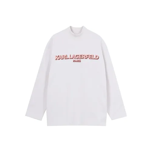 KARL 화이트 남녀공용 맨투맨