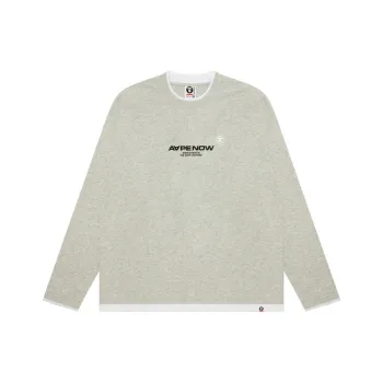 Aape Moonface Embroidered Long Sleeves Tee