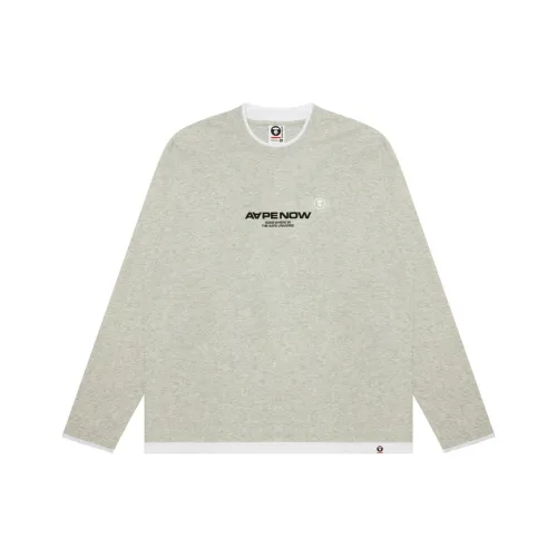 Aape Moonface Embroidered Long Sleeves Tee