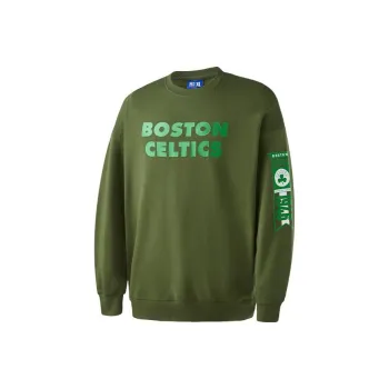 NBA Celtics Team Sweatshirts Men Army Green