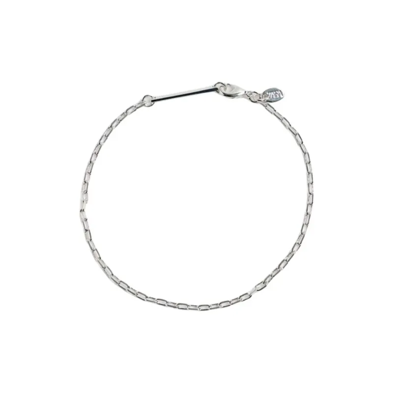 ZARA Brass Zinc Iron Silver Metal 925 Silver Plated Bracelets Men's Silver-0