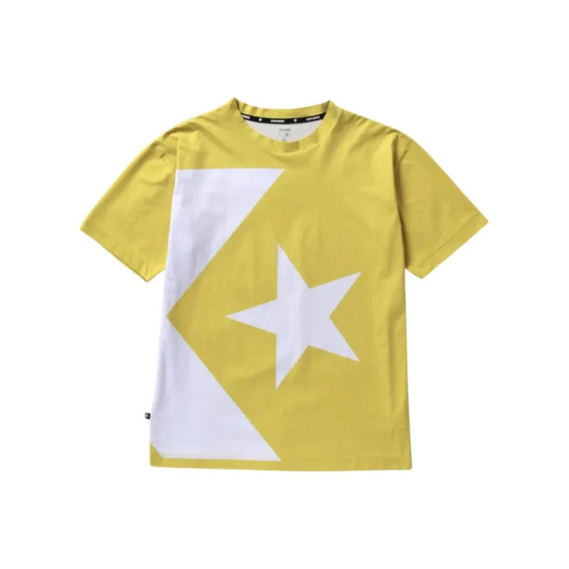 Converse BIG CHEVRON LOGO TEE MENS T-Shirt Men's Lemon-0
