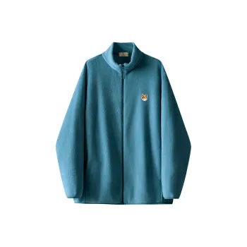 WILLIAM FOX&SONS Velvet feel Coat Unisex Dusty Blue