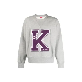 KENZO Logo Patch Detailed Crewneck Sweatshirt