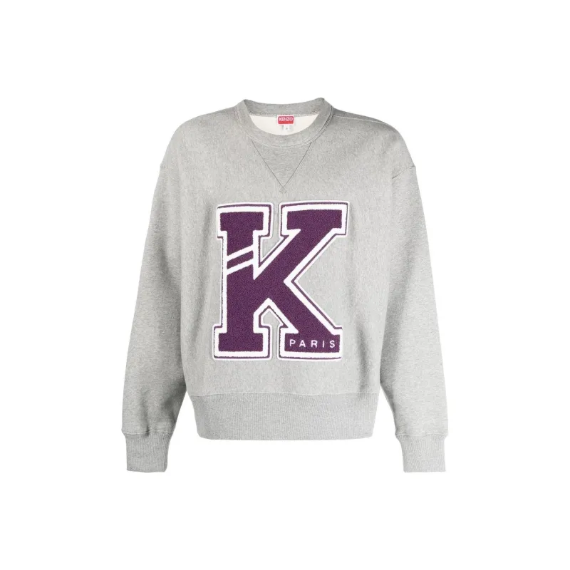 KENZO Logo Patch Detailed Crewneck Sweatshirt-0