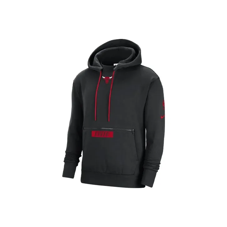Nike Nba Chicago Bulls Courtside Fleece Loose Fit Hoodie-0
