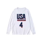 USA-Size 4 Long-Sleeved-White