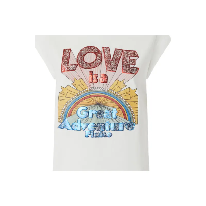 PINKO Graphic print T shirt-2