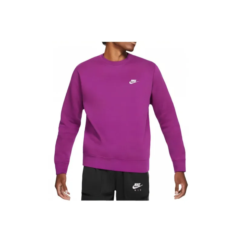 Nike Sportswear Club Fleece Crew Sweatshirt Men's Purple-0