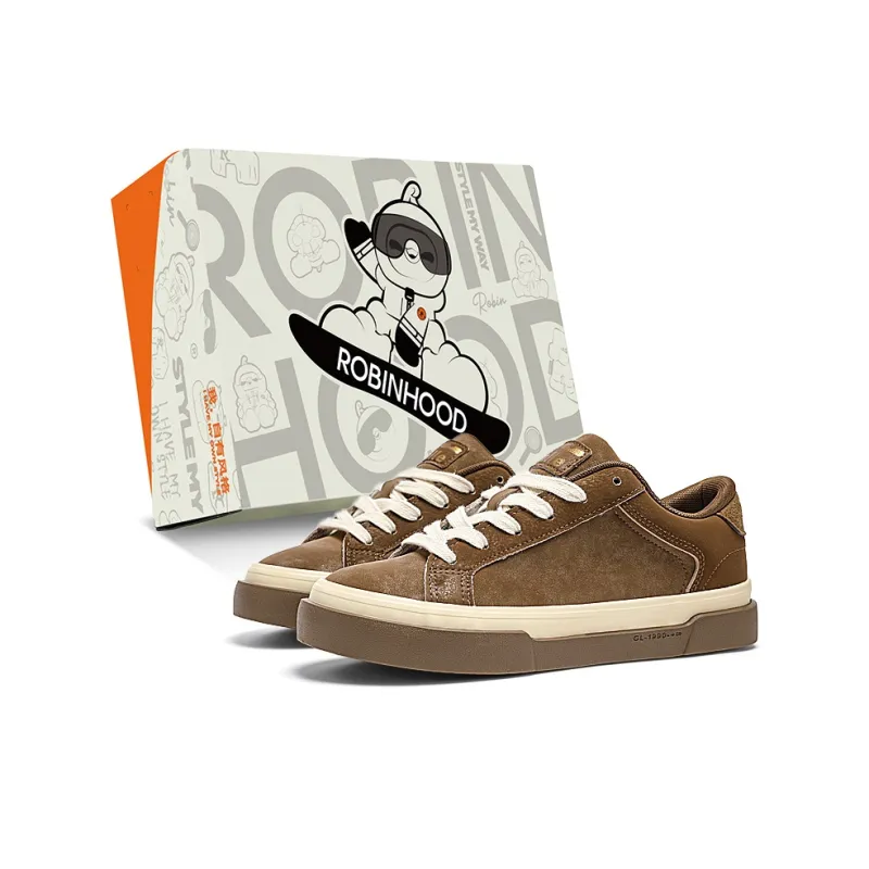 ROBINHOOD Anti Slip And Wear Resistant Height Increasing Low Top Skateboard Shoes Unisex Box-29