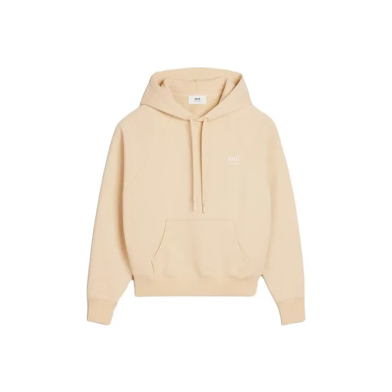 AMIPARIS Paris Ami De Coeur Logo Printed Drawstring Hoodie-0