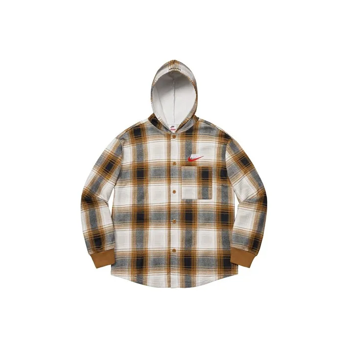 Supreme Nike Plaid Hooded Sweatshirt-0