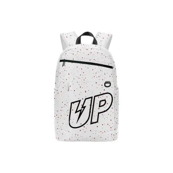 TURN UP Polyester Student Backpack Unisex White