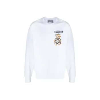 MOSCHINO Teddy Bear Printed Crewneck Sweatshirt