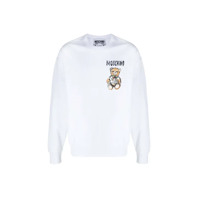 MOSCHINO Teddy Bear Printed Crewneck Sweatshirt-0