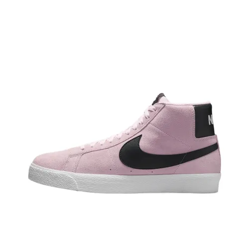 Nike SB Zoom Blazer High Top Skateboard Shoes Unisex Foam Pink