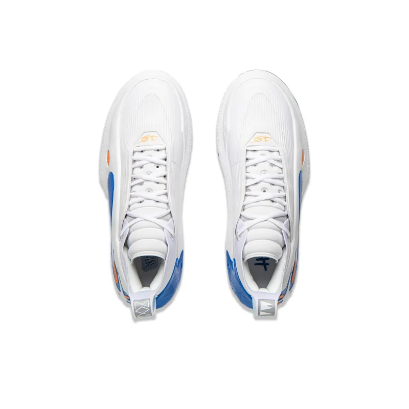 LINING Wow11 Basketball Shoes Men Mid Top Standard White-3
