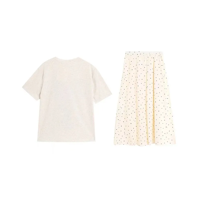 AFGGD Skirt Set Women's Apricot-1
