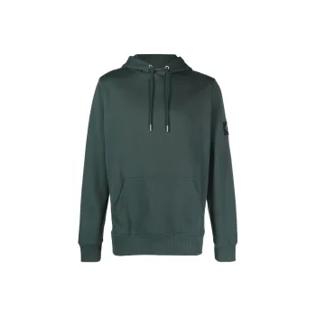 Calvin Klein Logo patch Drawstring Hoodie