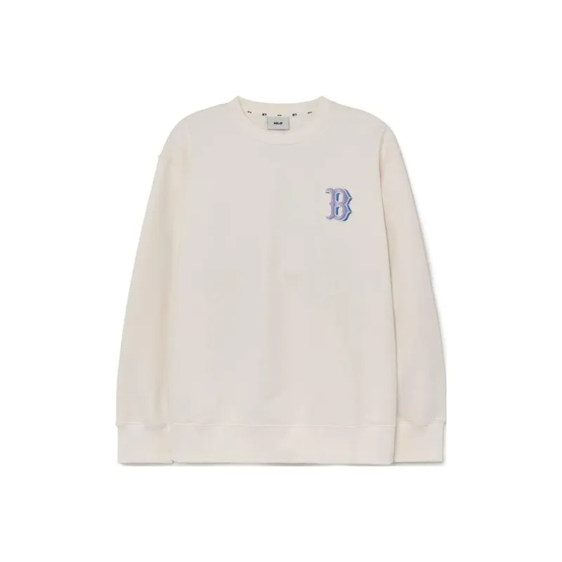 MLB Sweatshirts Unisex Milk White-0