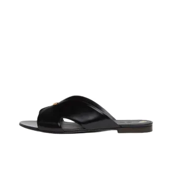 Loro Piana Slide Slippers Women's Black
