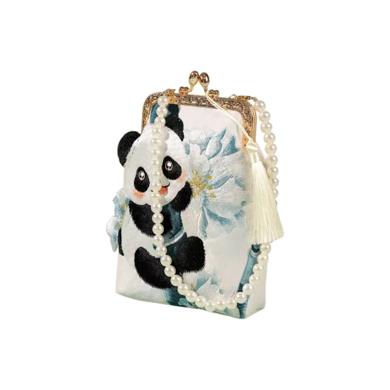 Boniu Embroidered Fabric Handbag Regular Unisex Multicolor-4