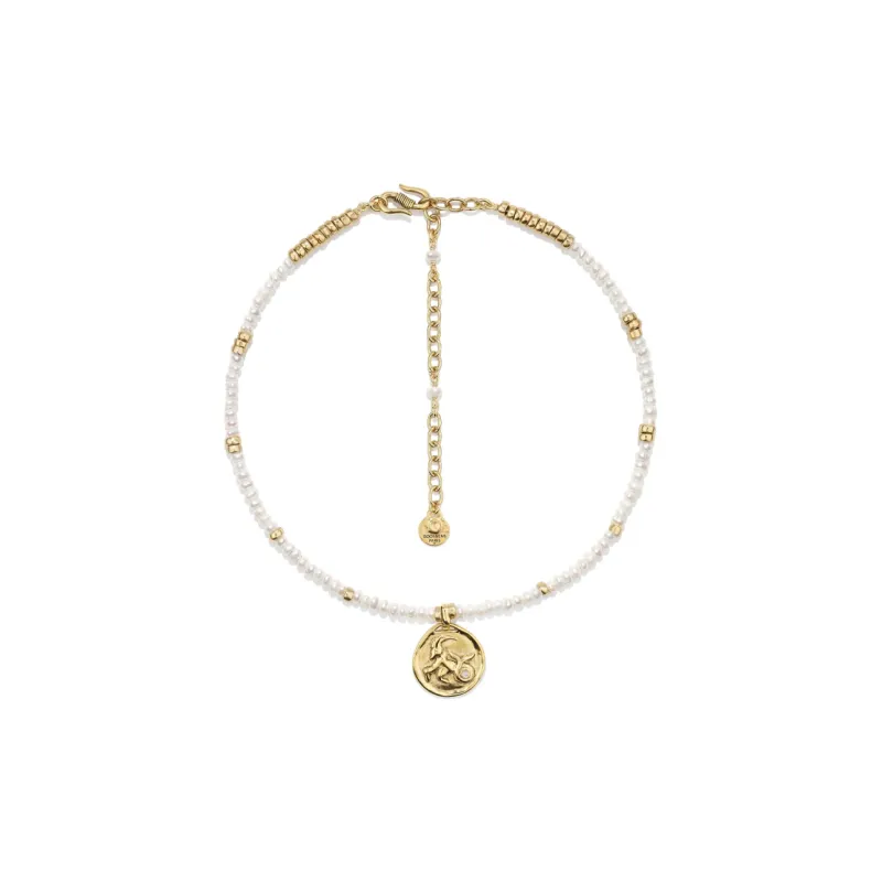 Goossens Astro Capricorn Pearls Necklace-1