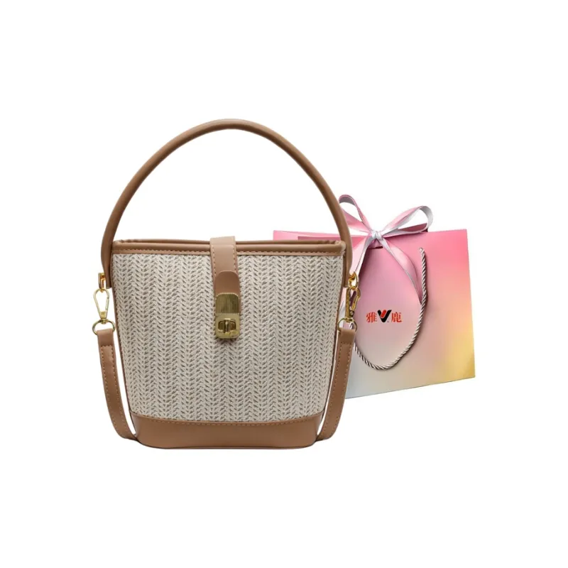 Yalu PU Handbag Women's Black/White/Khaki/Pink/Brown-14