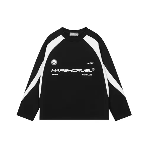 HARSH AND CRUEL Soccer Sports Structure Sweatshirt Unisex Black