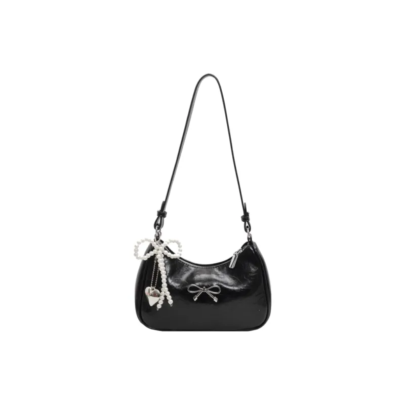 Yalu PU Shoulder Bag, Crossbody Bag Women's Ecru/Silver/Black/Red/Brown-13