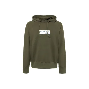 FAY Archive Logo Print Drawstring Hoodie