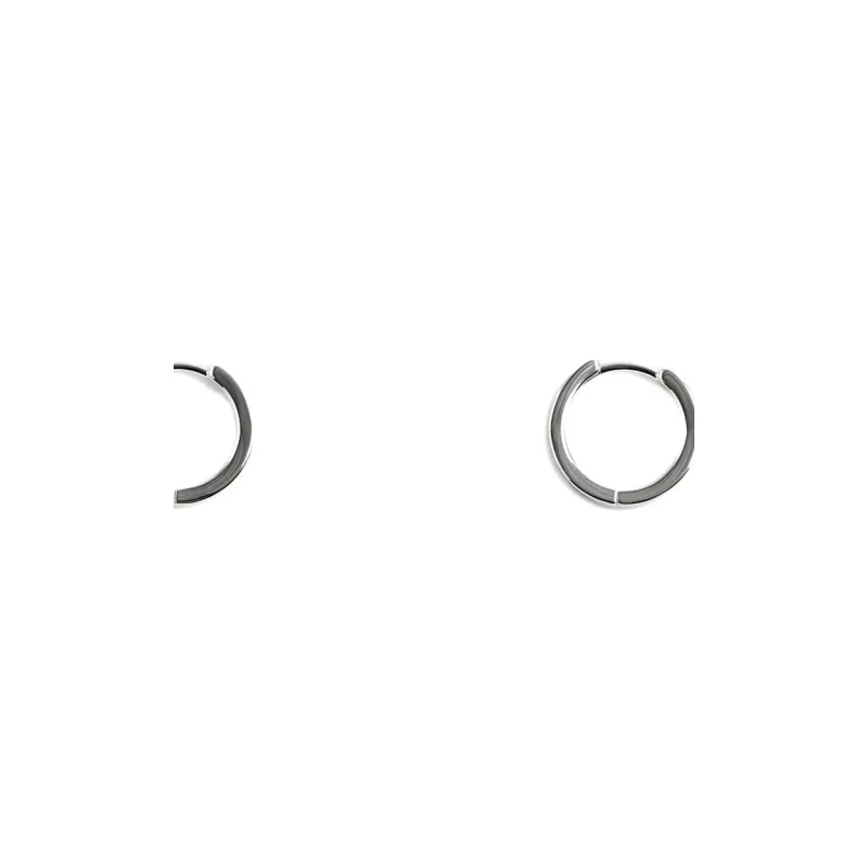 ZARA Metal Earrings Men's Silver-2
